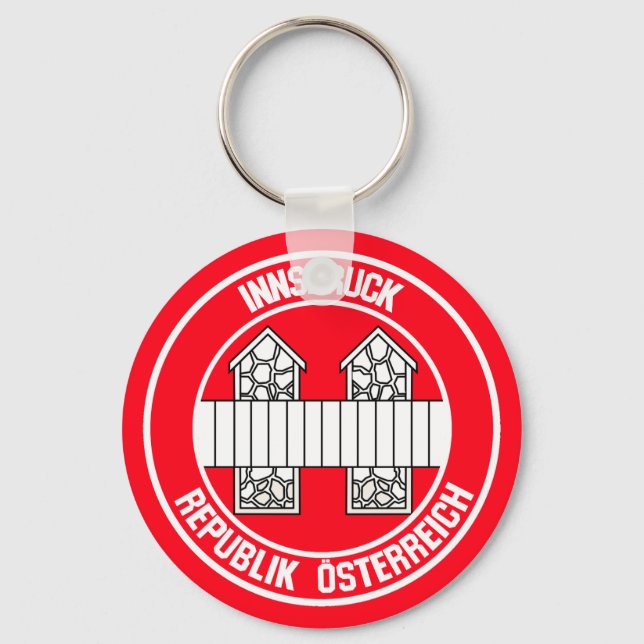 Innsbruck Round Emblem Schlüsselanhänger (Vorderseite)