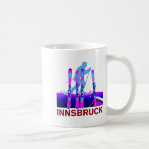 Innsbruck Skifahren & Snowboarden Retro 90er Kaffeetasse