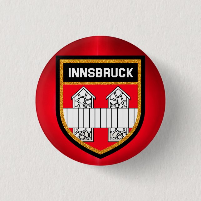 Innsbrucker Flagge Button (Vorderseite)