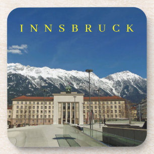 Innsbrucker Freiheitsdenkmal mit Blick auf Unterse Getränkeuntersetzer