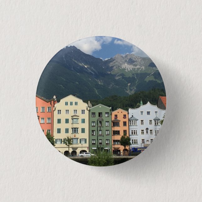Innsbrucker Österreichs Stadt in Tirol Button (Vorderseite)