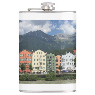 Innsbrucker Österreichs Stadt in Tirol Flachmann