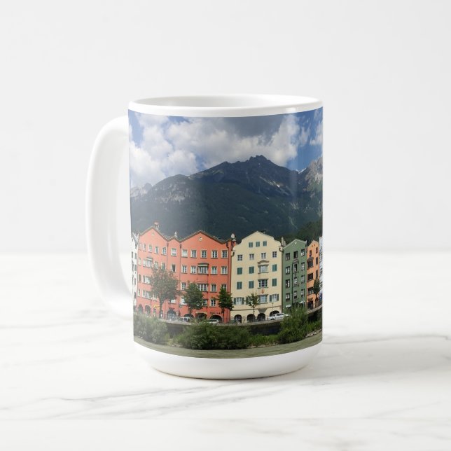 Innsbrucker Österreichs Stadt in Tirol Kaffeetasse (Vorderseite Links)