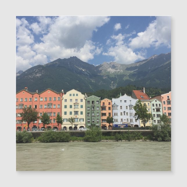 Innsbrucker Österreichs Stadt in Tirol Magnetkarte (Vorderseite)