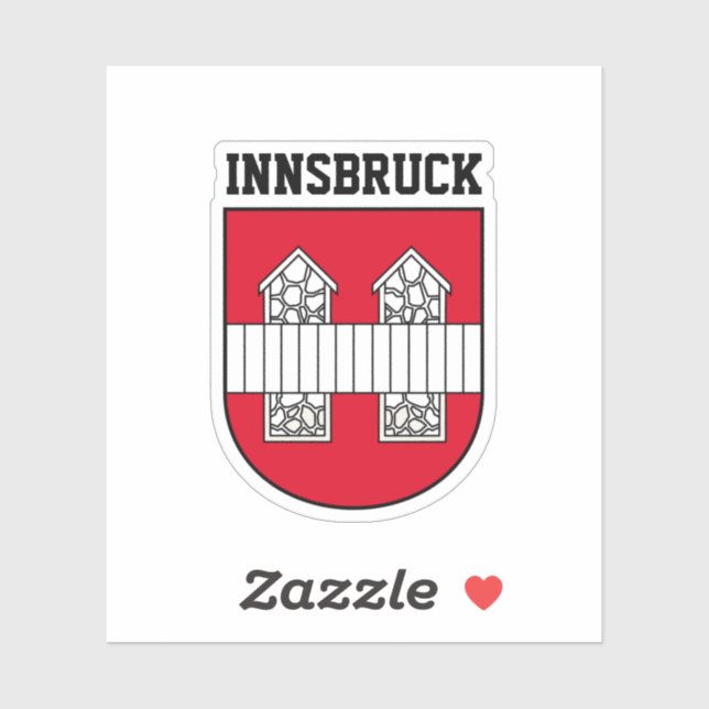 Innsbrucker Wappen - ÖSTERREICH Aufkleber (Blatt)