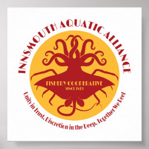 Innsmouth Aquatic Alliance Gewerkschaft Poster