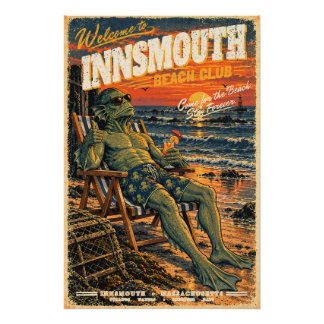 Innsmouth Beach Club – Komm wegen des Strandes Poster