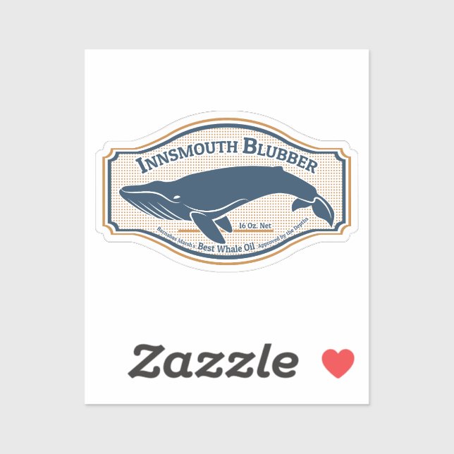 Innsmouth Blubber Whale Oil Aufkleber (Blatt)