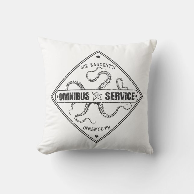 Innsmouth Bus Service Joe Sargent Kissen (Vorderseite)
