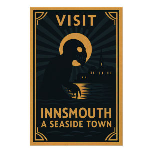 Innsmouth by Moonlight - Ein Besuch im Art Déco Poster