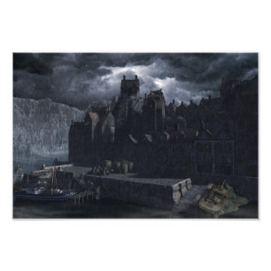 Innsmouth Hafen Fotodruck