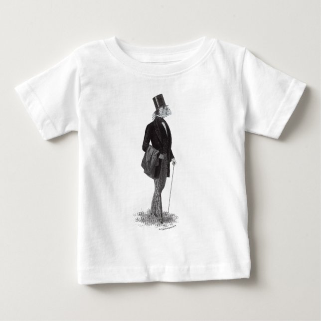 Innsmouth Lovecraft Gentleman Baby T-shirt (Vorderseite)