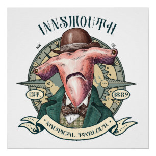 Innsmouth Nautical Parlor Hammerhead Gentleman Poster