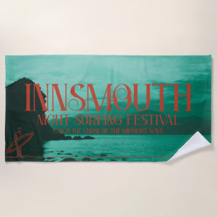 Innsmouth Night Surfing Festival Poster Strandtuch