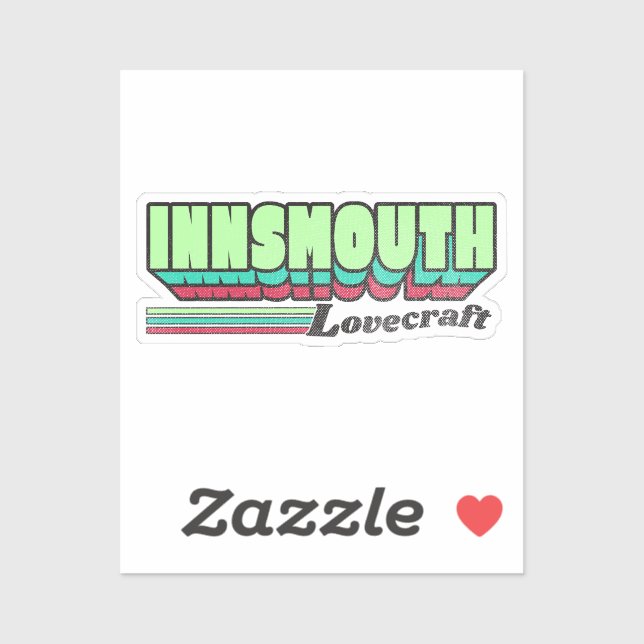 Innsmouth Retro Label Lovecraft (Blatt)