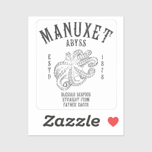 Innsmouth Seafood Tiefsee Tintenfisch Octopus Aufkleber (Blatt)