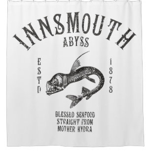 Innsmouth Seafood Tiefseefische Viperfisch Duschvorhang