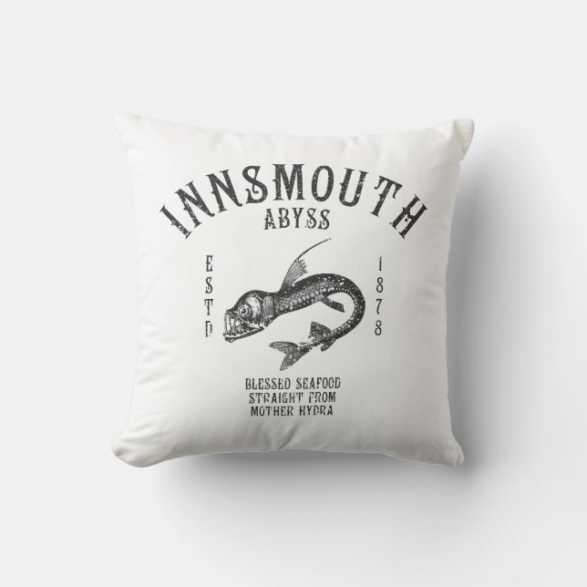 Innsmouth Seafood Tiefseefische Viperfisch Kissen (Vorderseite)
