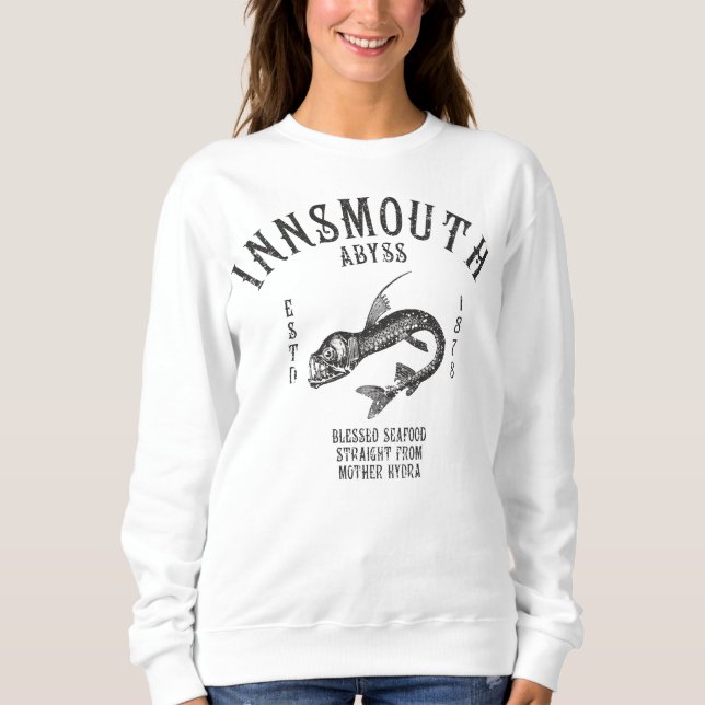 Innsmouth Seafood Tiefseefische Viperfisch Sweatshirt (Vorderseite)