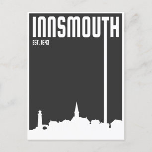 Innsmouth Silhouette - Der Schatten über der Küste Feiertagspostkarte