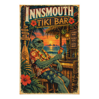 Innsmouth Tiki Bar – Seltsame Getränke Poster