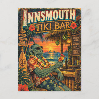 Innsmouth Tiki Bar – Seltsame Getränke Postkarte