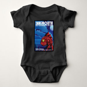 Innsmouth Vintage Travel Poster Lovecraft Baby Strampler