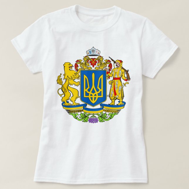 Inoffizieller ukrainischer Wappen-T - Shirt (Design vorne)