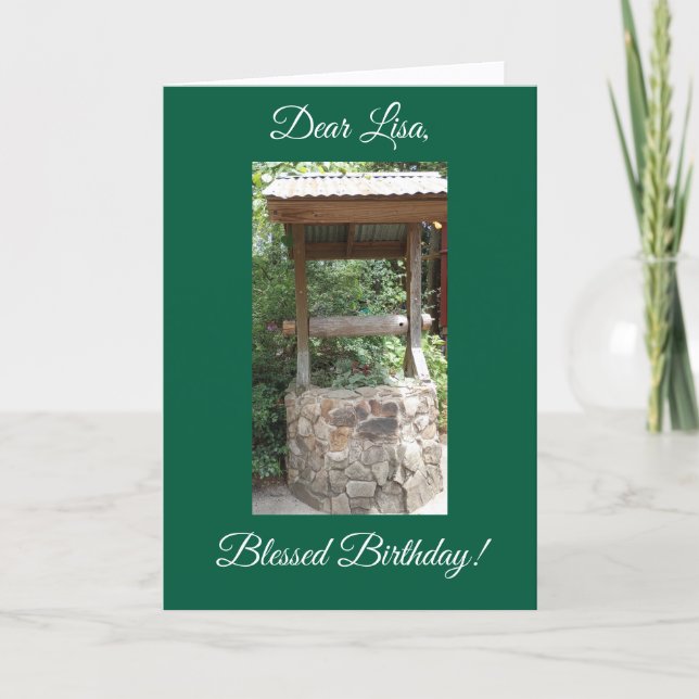 Inoubliable, Carte d'anniversaire de fille (Devant)