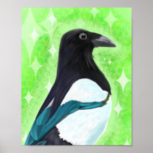 Inquisitive Magpie Poster