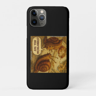 Inquisitive Snail & Michelangelo Parody Cartoon Case-Mate iPhone Hülle
