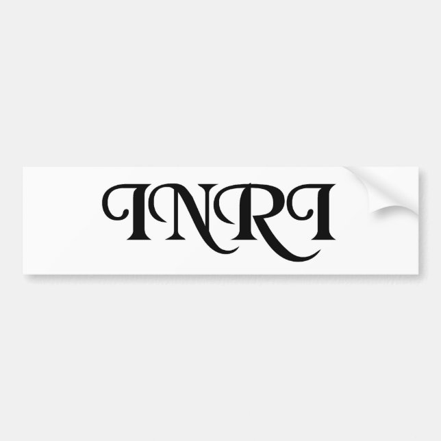 INRI AUTOAUFKLEBER (Vorne)