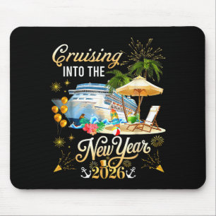 Ins neue Jahr 2026 cruisen Frohes Neues Jahr 202 Mousepad