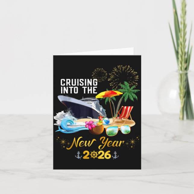 Ins neue Jahr 2026 cruisen  Karte (Vorderseite)