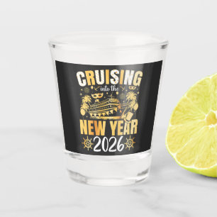 Ins neue Jahr 2026 cruisen Schnapsglas