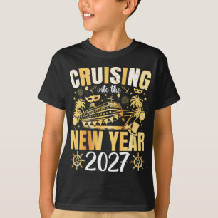 Ins neue Jahr 2027 cruisen Junge T-Shirt
