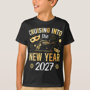 Ins neue Jahr 2027 cruisen Junge T-Shirt