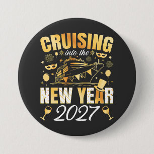 Ins neue Jahr 2027 cruisen Rund Button