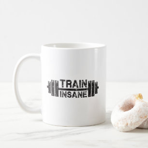 Insane - Barbell, Fitnessraum, Workout Inspiration Kaffeetasse