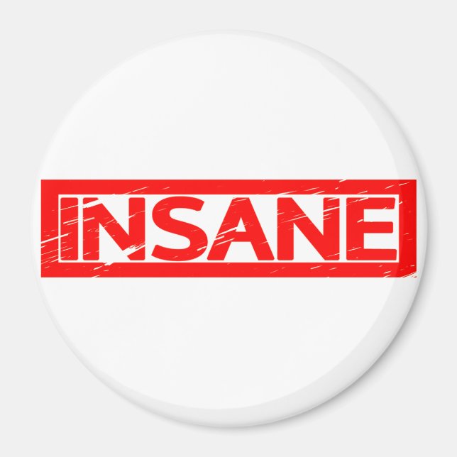 Insane Briefmarke Magnet (Vorne)
