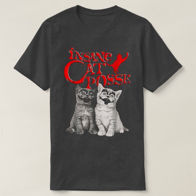 Insane Cat Posse T-Shirt (Design vorne)