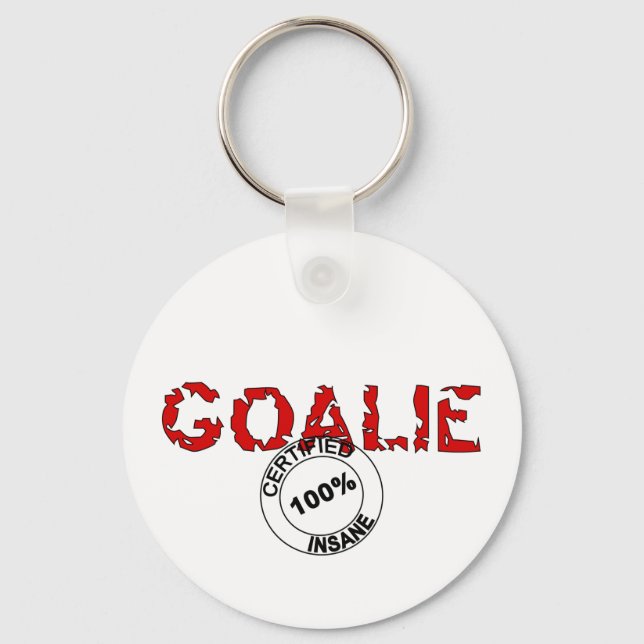 Insane Goalie Schlüsselanhänger (Vorderseite)