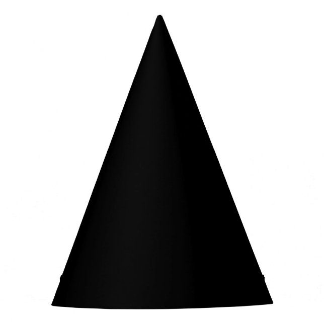 Insanely Black (das dunkelste Schwarz) CUSTOM Partyhütchen (Vorderseite)
