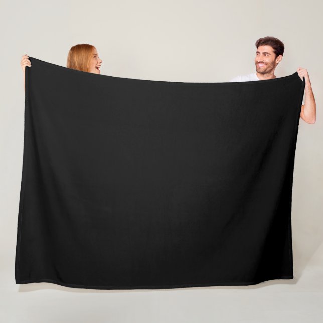 Insanely Black (das dunkelste Schwarz) KUNSTBAR Fleecedecke (Beispiel)