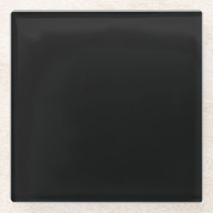 Insanely Black (das dunkelste Schwarz) KUNSTBAR Glasuntersetzer