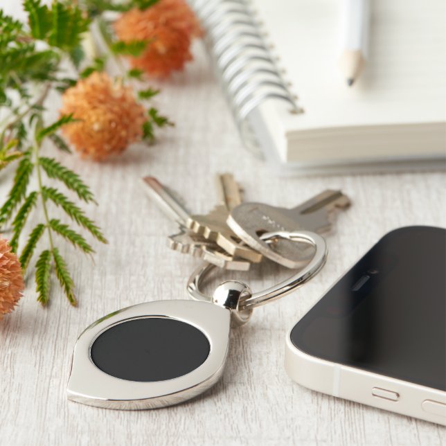 Insanely Black (das dunkelste Schwarz) KUNSTBAR Schlüsselanhänger (Seite)