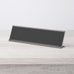 Insanely Black (das dunkelste Schwarz) KUNSTBAR Schreibtischnamensplakette