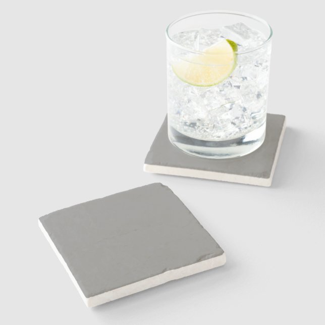 Insanely Gray (The Grauest Gray) CUSTOM Steinuntersetzer (Seitenansicht)