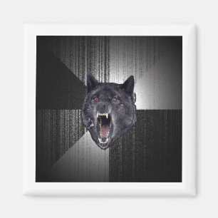 Insanity Wolf Ratschläge Tiermeme Magnet