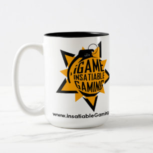 .insatiable. Jeu 15 onces. Tasse